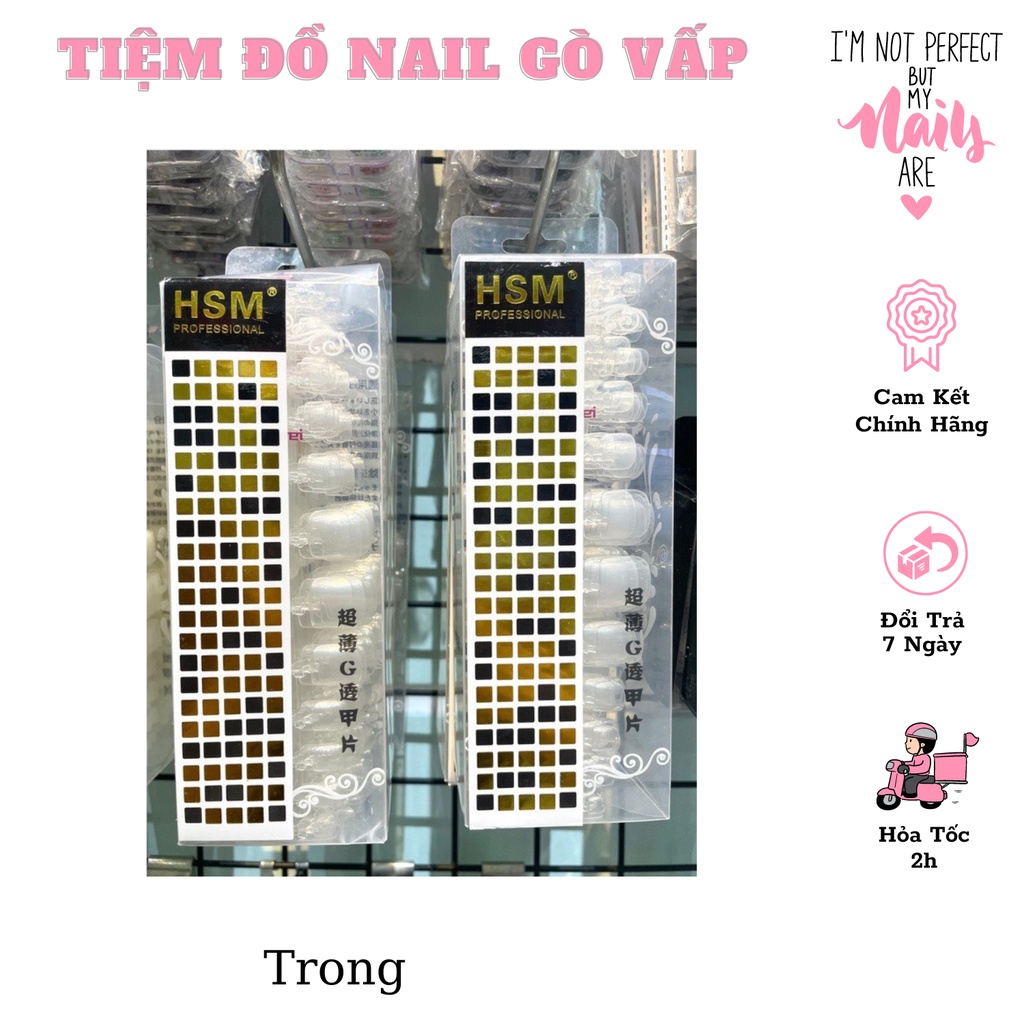 Móng Úp Chân Ngắn HSM Hộp 500 Móng