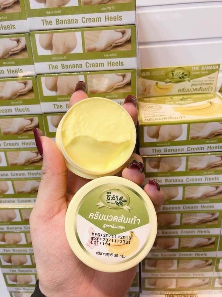 kem thoa nứt gót chân The banana Cream Thái lan