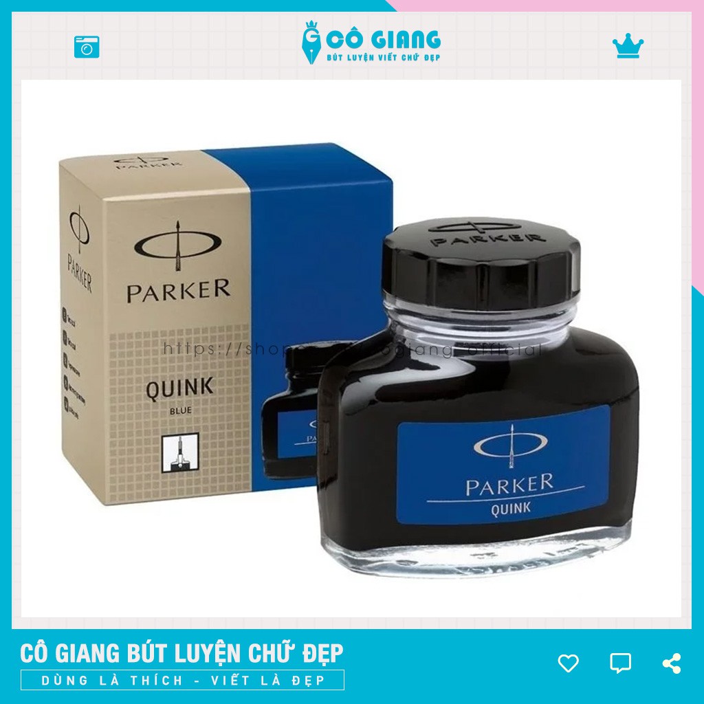 Mực Parker Mực Bút Máy Cao Cấp Parker - Màu Xanh 57ml