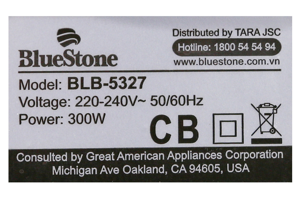 Máy xay sinh tố Bluestone BLB5327