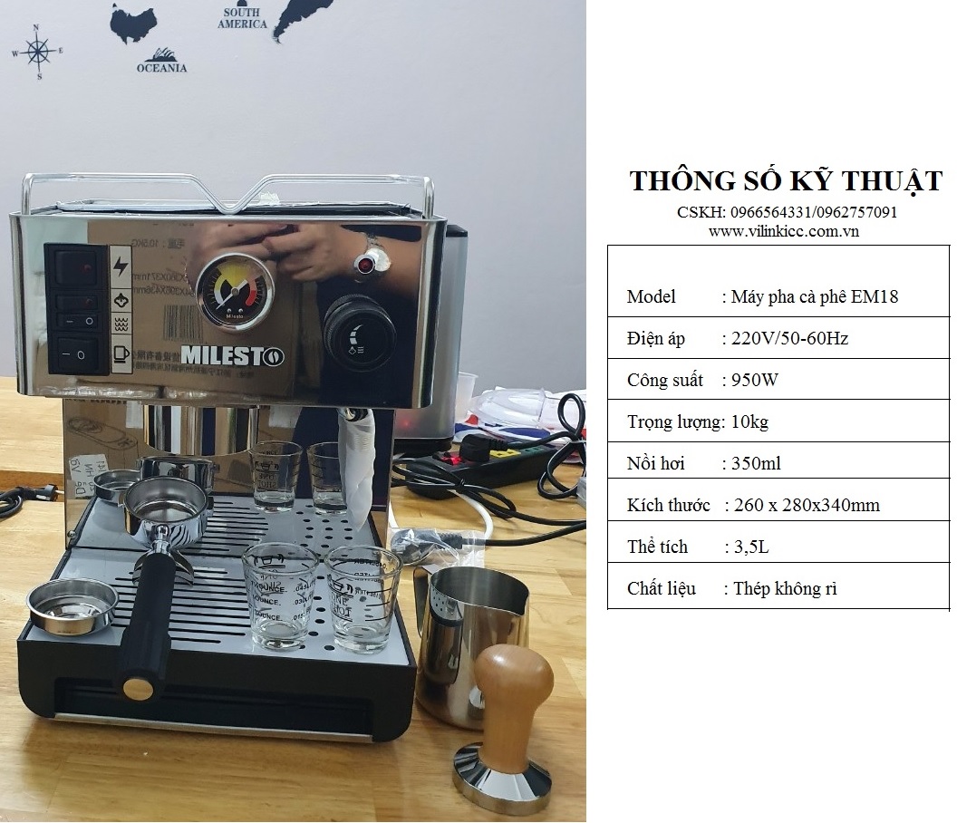 Máy pha cà phê Milesto EM18