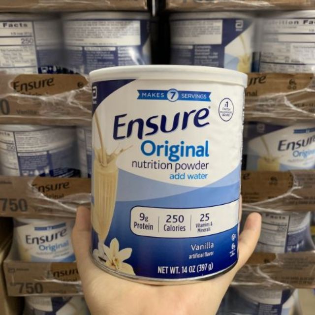 [HCM][Mẫu mới ] Sữa Ensure Mỹ Original Nutrition Powder 397g