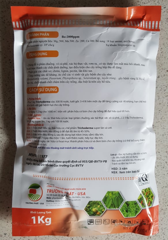 Nấm Trichoderma - AMINO TRICHO- 1kg