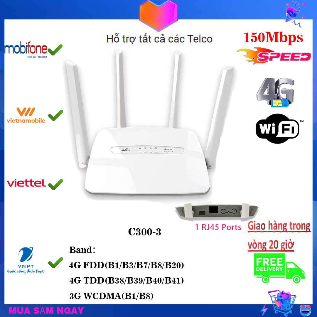 router wifi cục phát wifi 4g dùng sim wifi không dây Bộ định tuyến Ăng ...