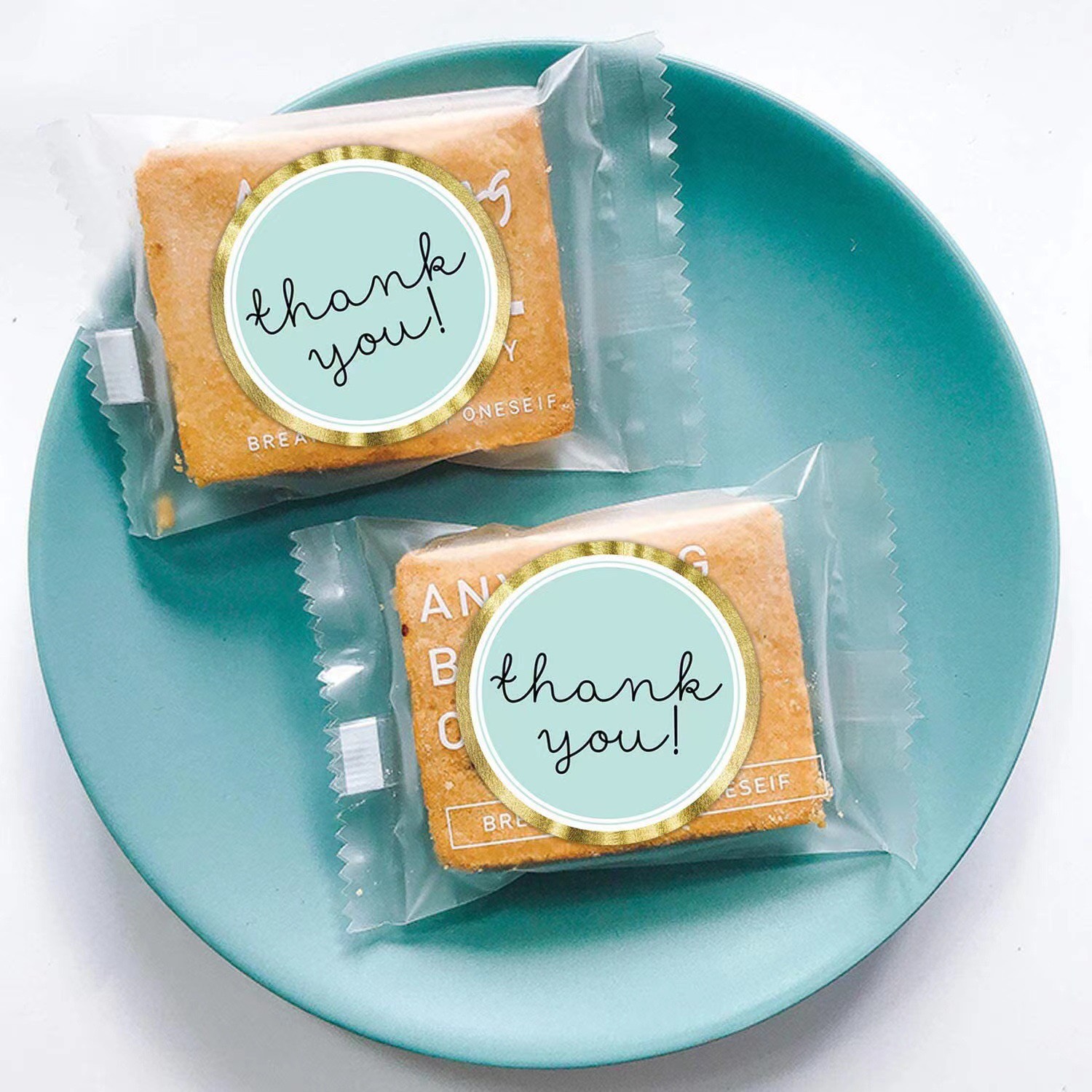 Td09_tem dán chữ " thank you" << 3.5cm, 500tem/cuộn