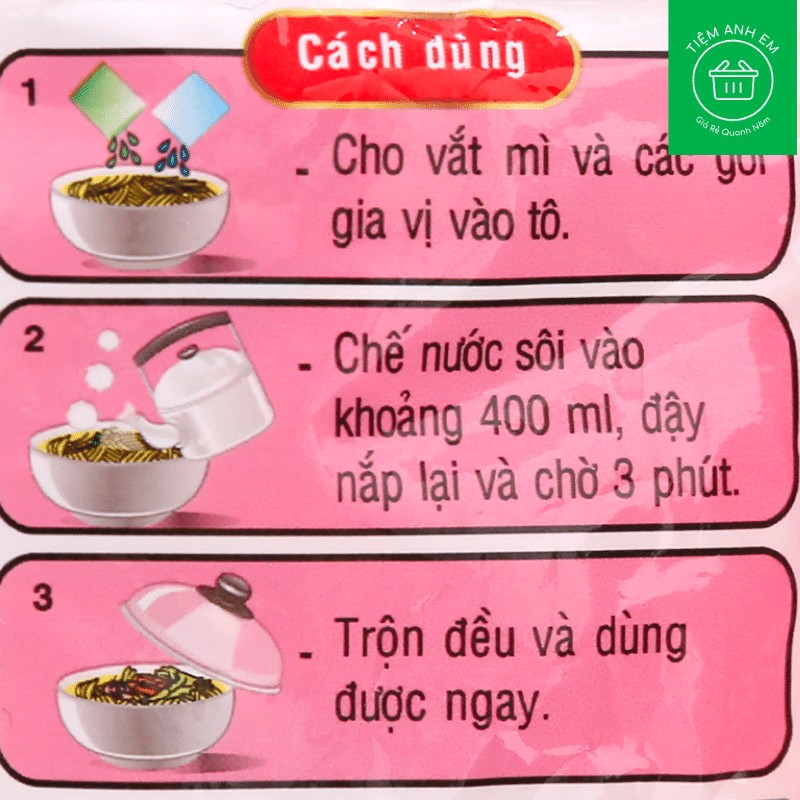 Combo 10 gói mì Hảo Hảo tôm chua cay 75g