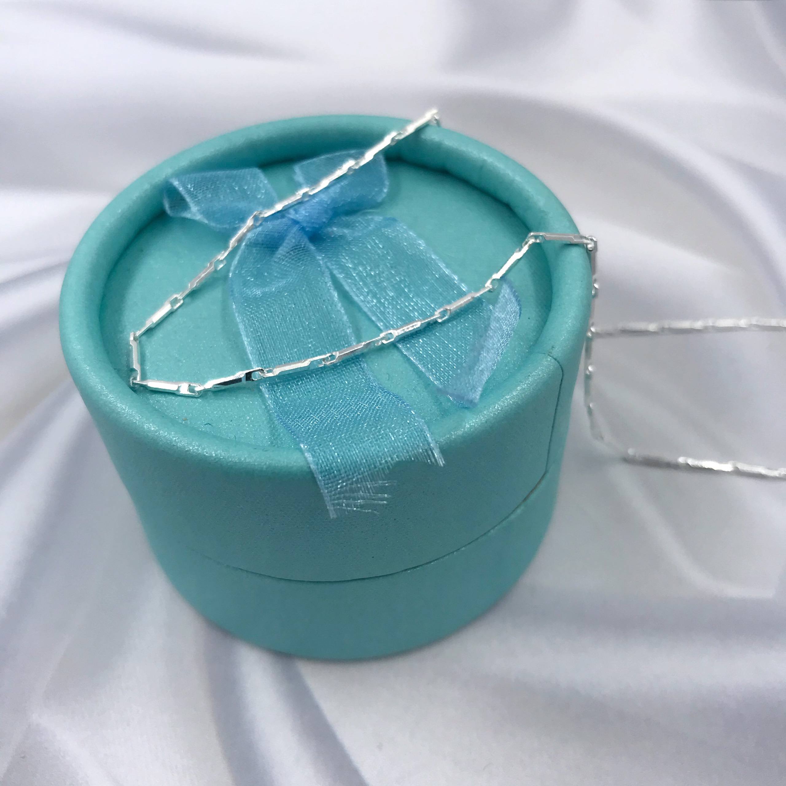 Dây Chuyền Nữ Vòng Cổ Bạc Chuẩn 925 Bạc Dây Kiểu Khúc  Bạc Hiểu Minh DCN024