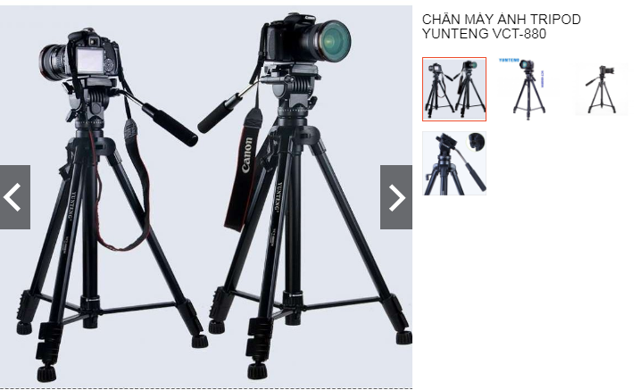 Chân máy ảnh Tripod Yunteng VCT-880