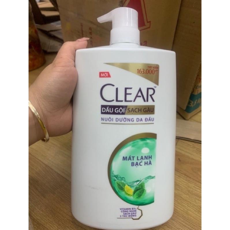 Dầu gội clear bạc hà mới 1,4kg