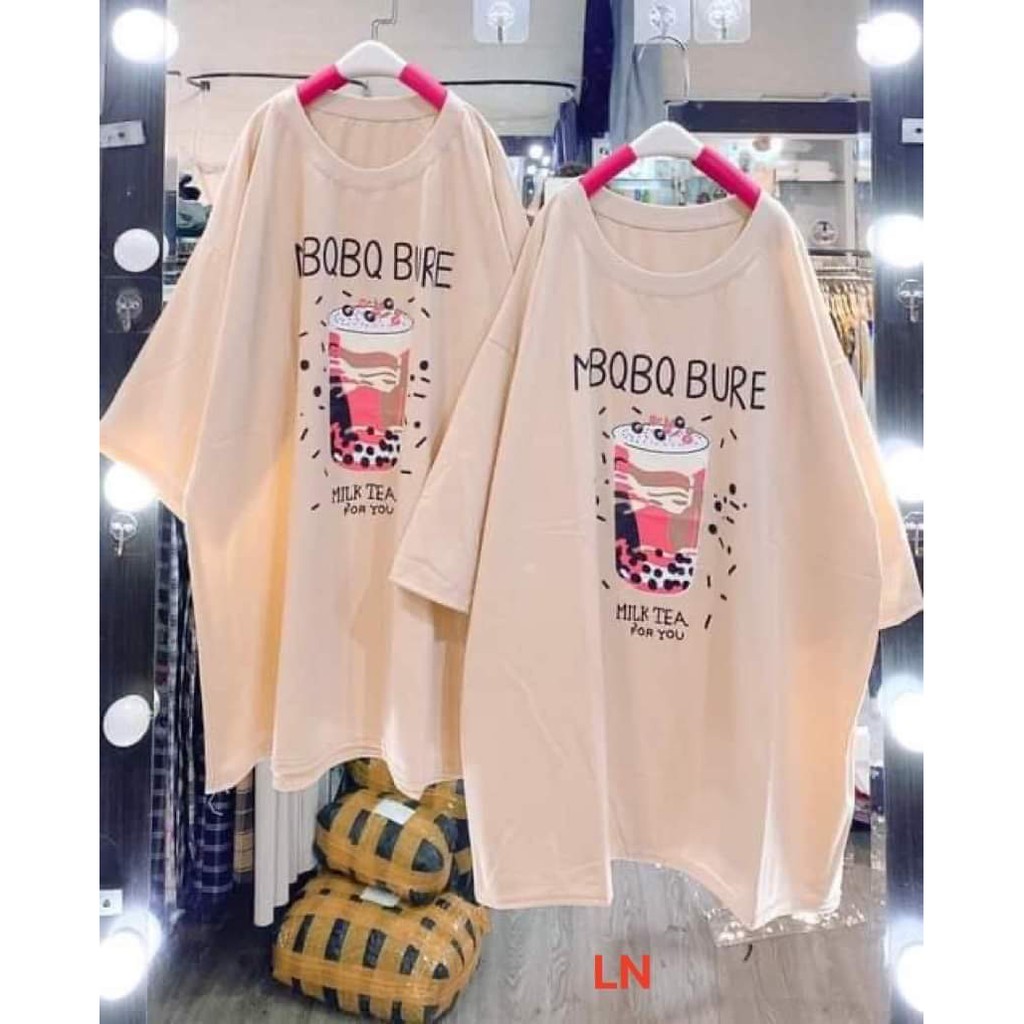[Mã FASHIONHOT19 giảm 10K đơn bất kỳ] Áo phông trà sữa Mbq LNG0321