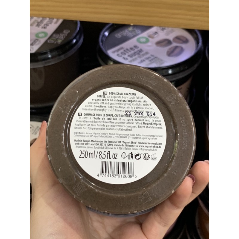 [HCM]Organic Shop Body Scrub / Coffee & Sugar ( 250mL )