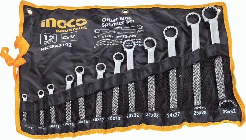 6-32mm Bộ cờ lê hai đầu vòng 12 chi tiết INGCO HKSPA3142