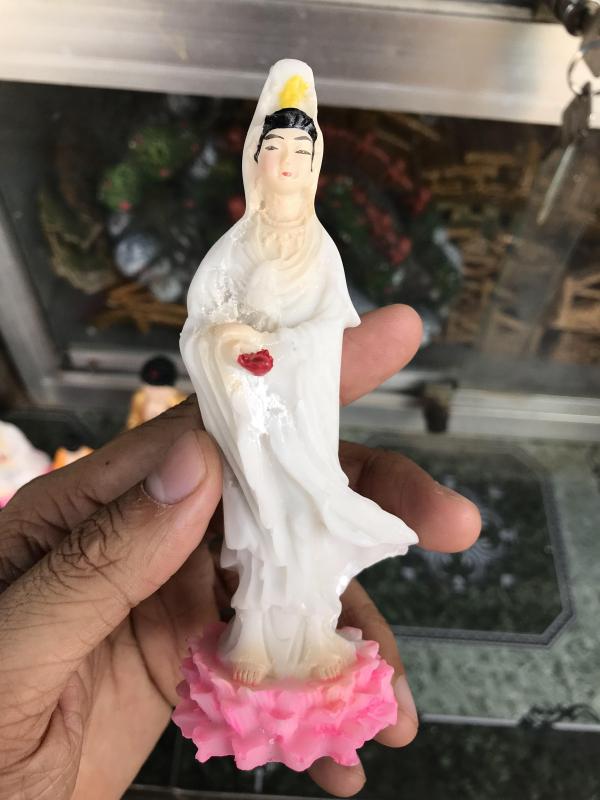 TƯỢNG MẸ QUAN ÂM KHOẢNG 15CM TRANG TRÍ HỒ CÁ NON BỘ