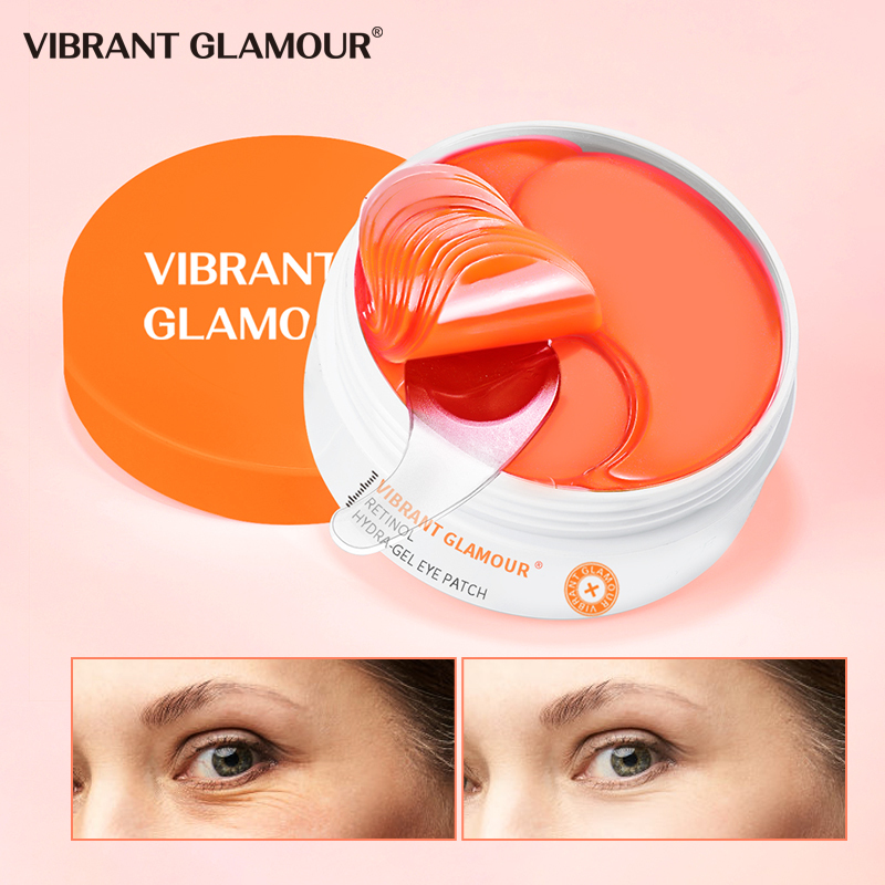 VIBRANT GLAMOUR  Retinol Eye Patch 60pcs Eye mask serum dưỡng da Remove Firming Dark Circles Anti-Puffiness Eye Bag Wrinkle Skin Care