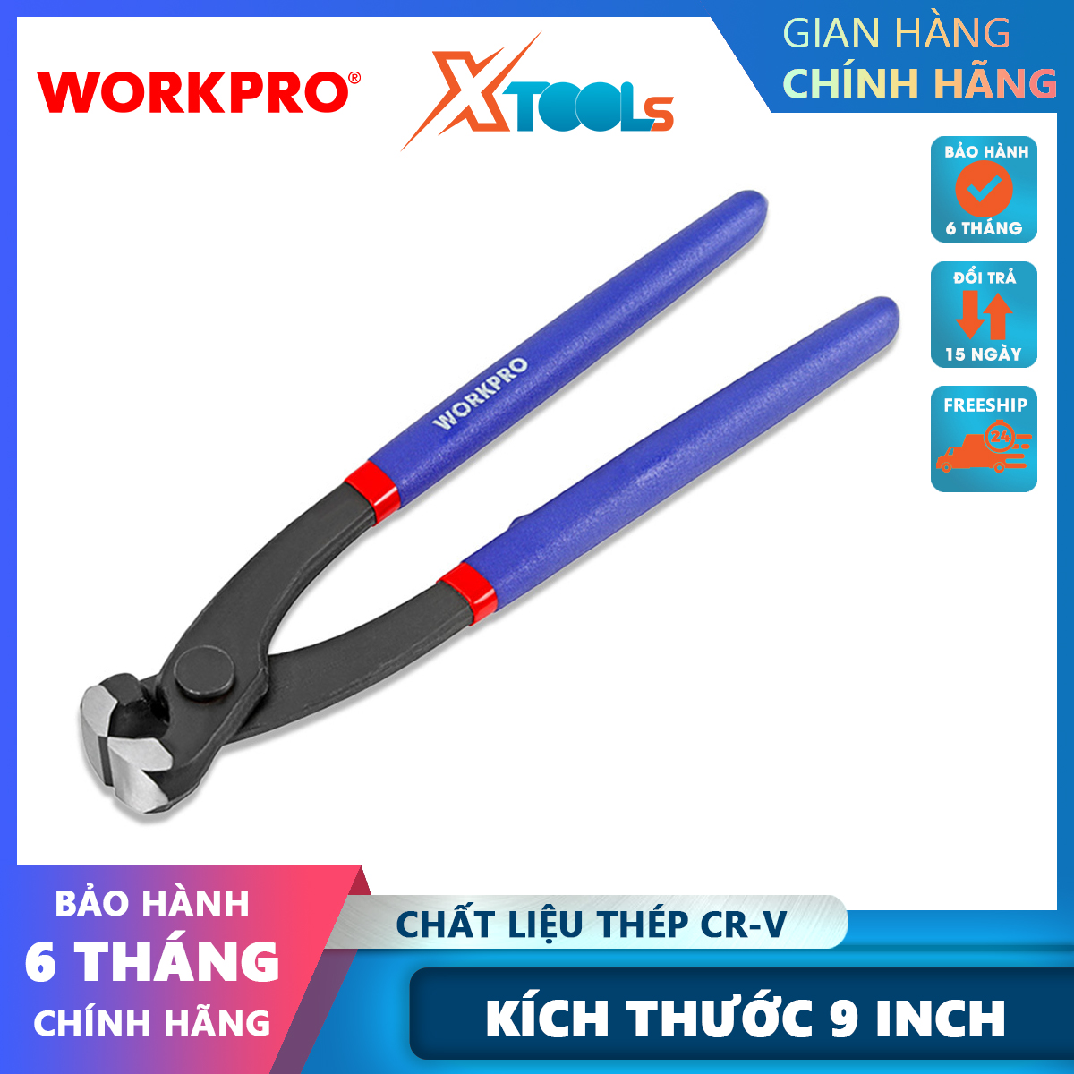 Kìm càng cua 9 inch 225mm Workpro