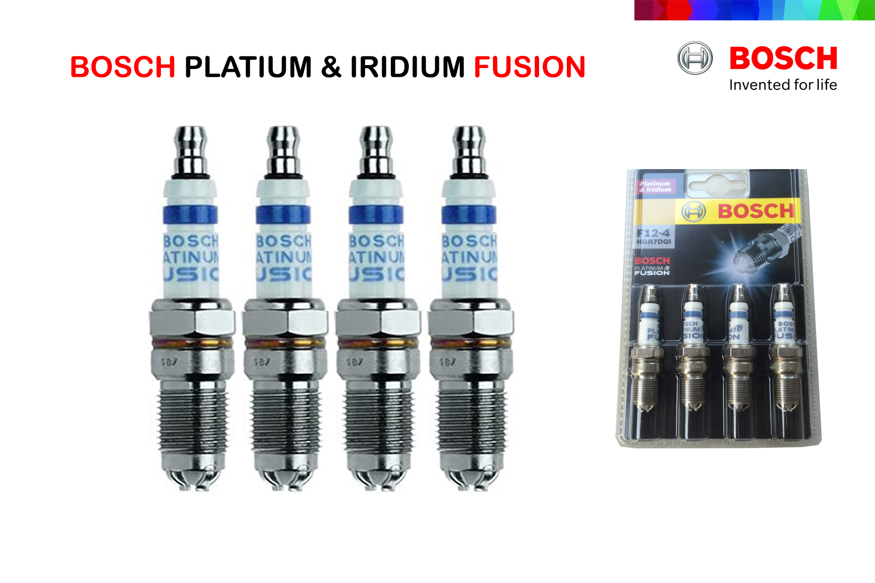 [HCM]Bộ Bugi Bosch Chân Côn Ngắn (Platinum-04 Chấu-Vỉ 4 Con) Ford Mondeo Focus Escape 3.0/2.3 (-2006) Mazda 6 (-2008) -  Bosch_HGR7DQI