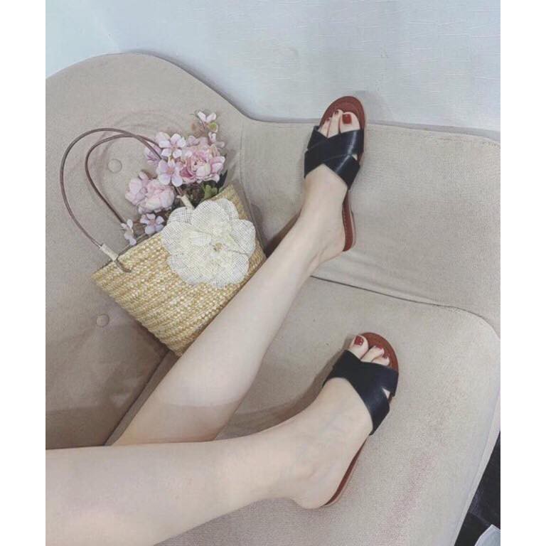 DL1  Dép nữ quai chéo sang chảnh