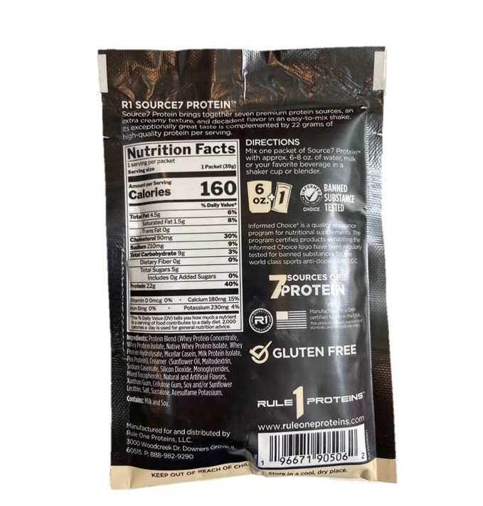 (Free gift - not for sale) Rule 1 Source 7 Protein sample 39g
