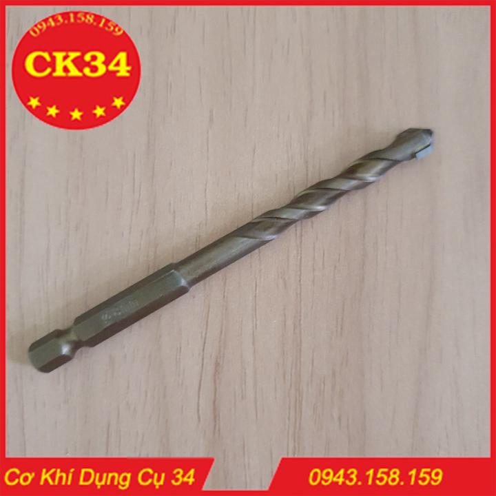 Mũi khoan bê tông tường phi 6 chuôi lục giác cho máy khoan, bắn vít