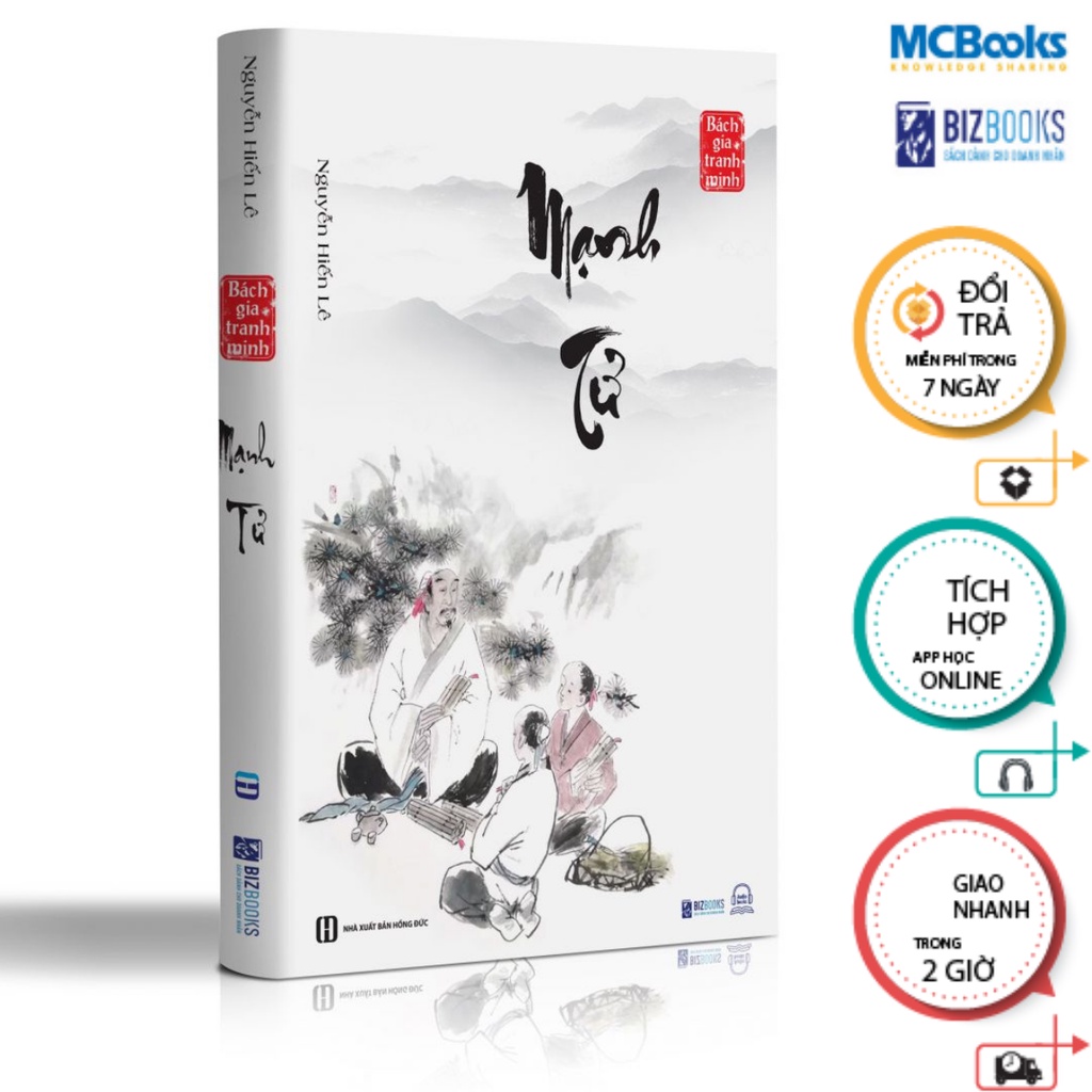 Sách - Mạnh Tử - Nguyễn Hiến Lê (Tuyển Tập Bách Gia Tranh Minh) - McBooks