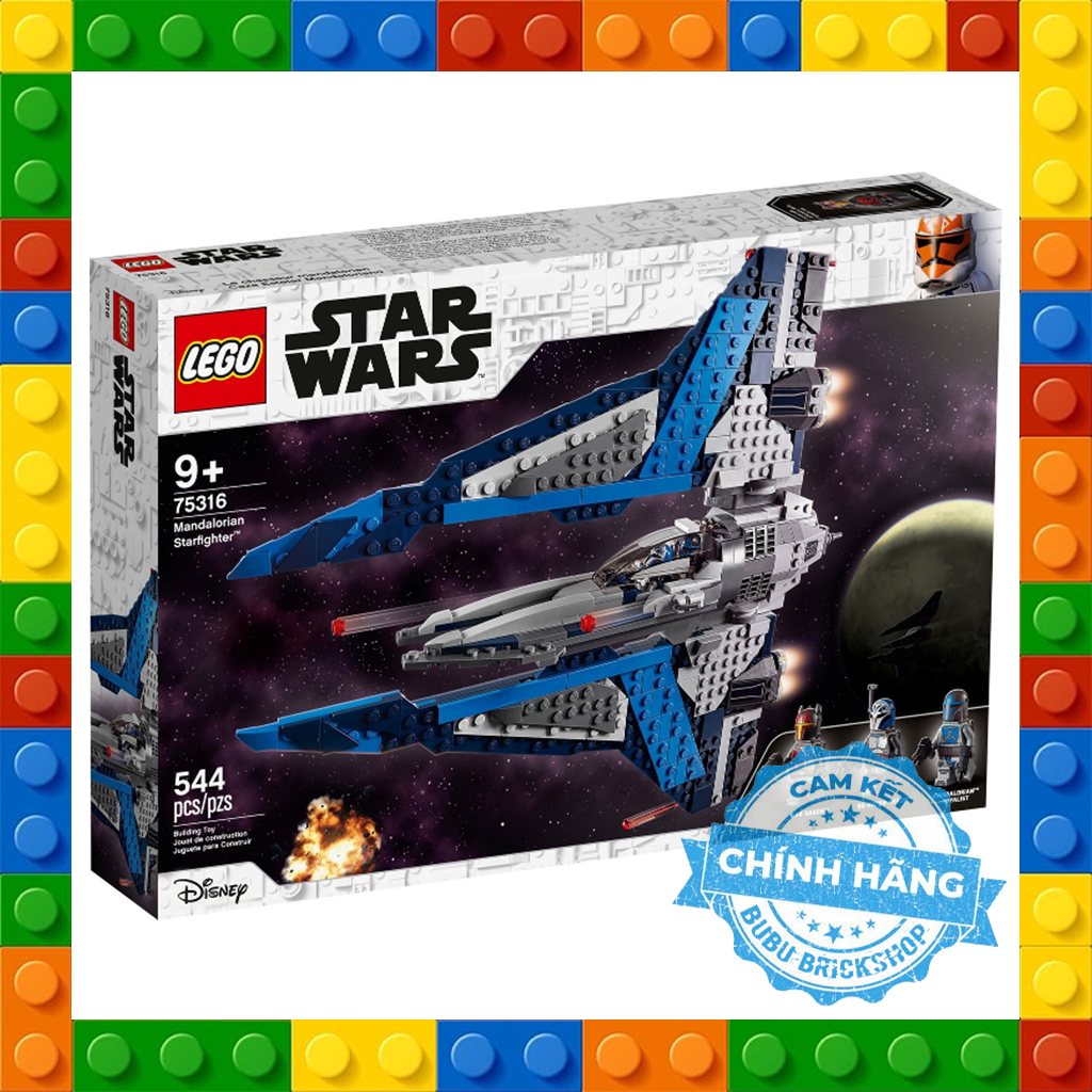 Lego Star Wars 75316 - Mandalorian Starfighter - Bộ xếp hình Lego Phi thuyền Mandalorian