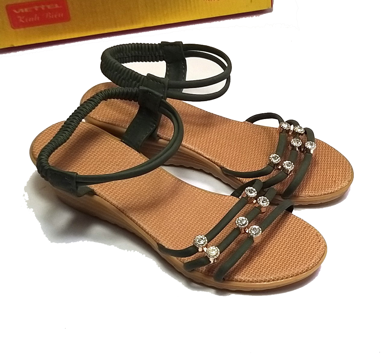 SANDAL NỮ QUAI ĐÍNH ĐÁ THỜI TRANG