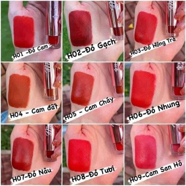 Son siêu lì Hapy Matte Lipcream H04  - Son Hapy Cam Đất