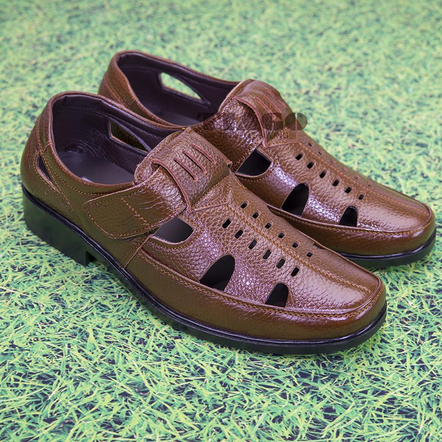 giày hè-giày rọ sandal nam da bò thoáng mát