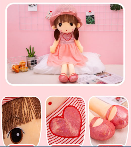 Búp bê nhồi bông trái tim cao cấp 60cm