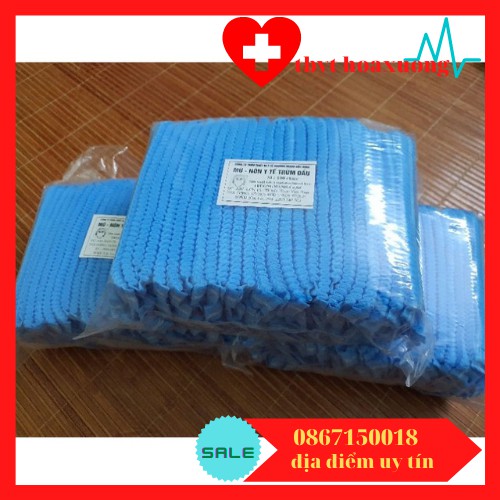 MŨ PHẪU THUẬT, NÓN GIẤY Y TẾ , MŨ DÙNG 1 LẦN[TÚI 100 CÁI]