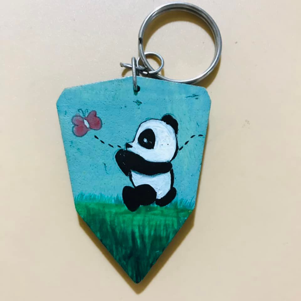 Móc chìa khóa gỗ làm thủ công TA1