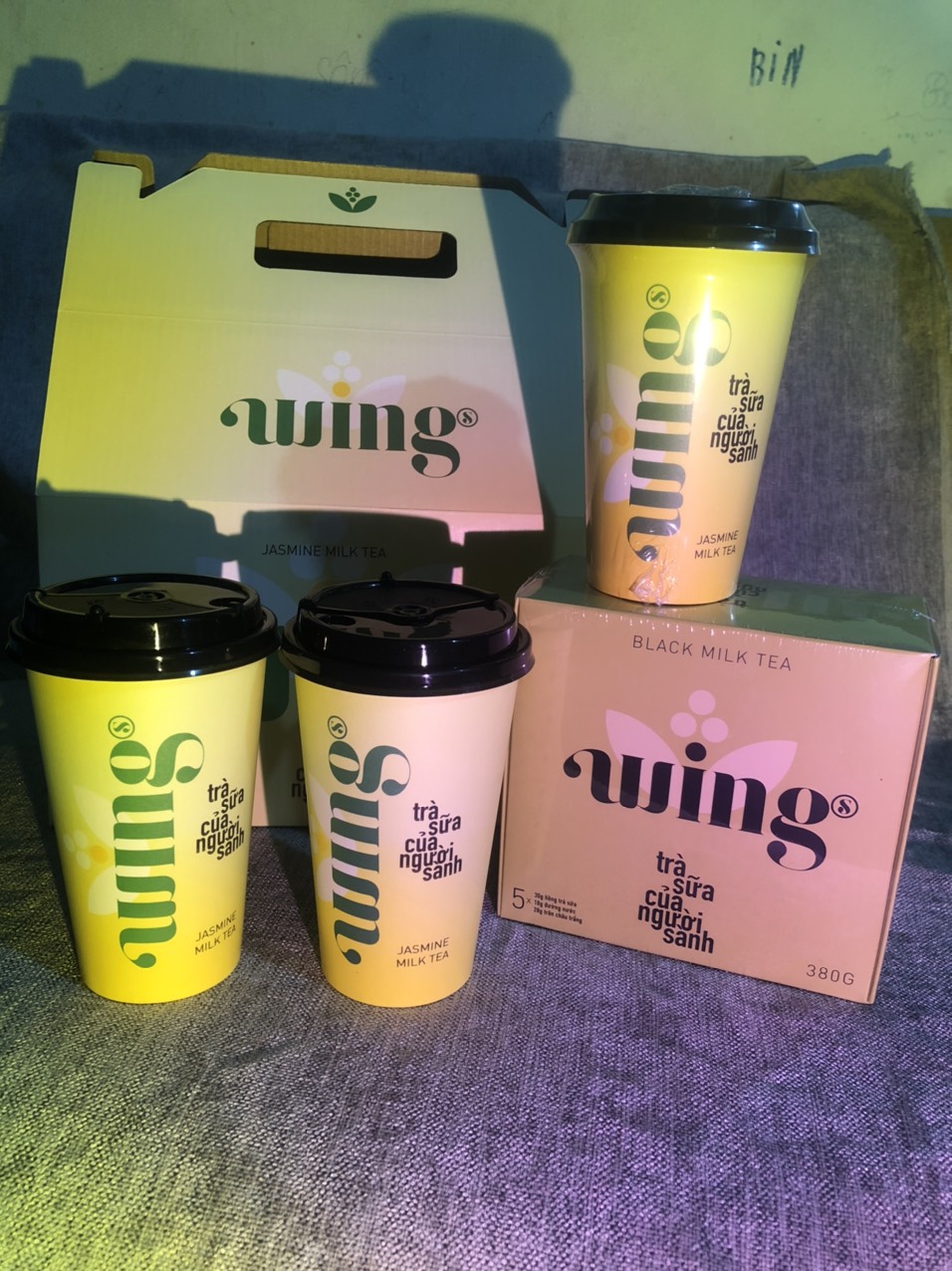 Thùng 6 cốc trà sữa wing