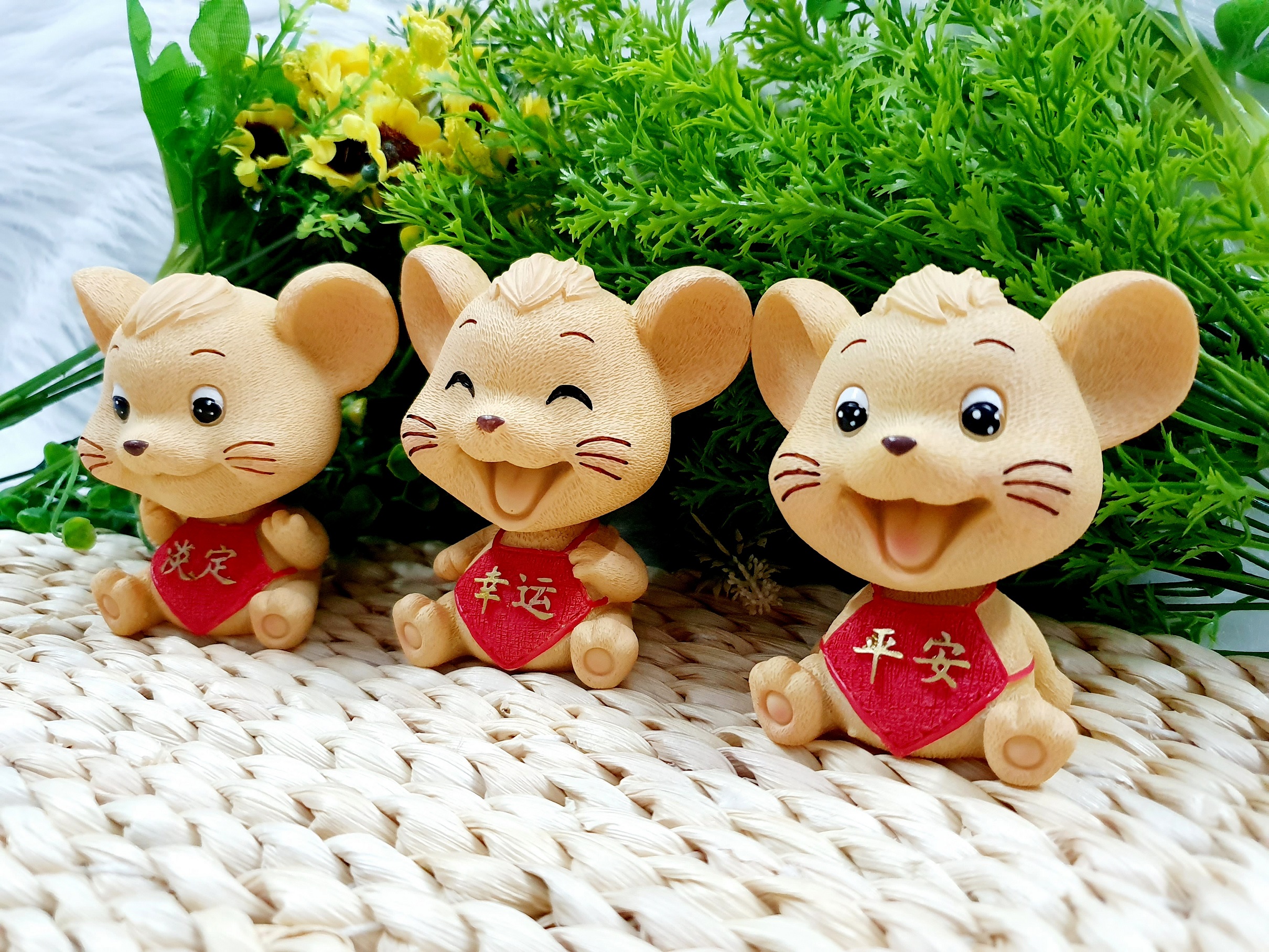Bộ 3 Chú Chuột May Mắn Siêu Dễ Thương