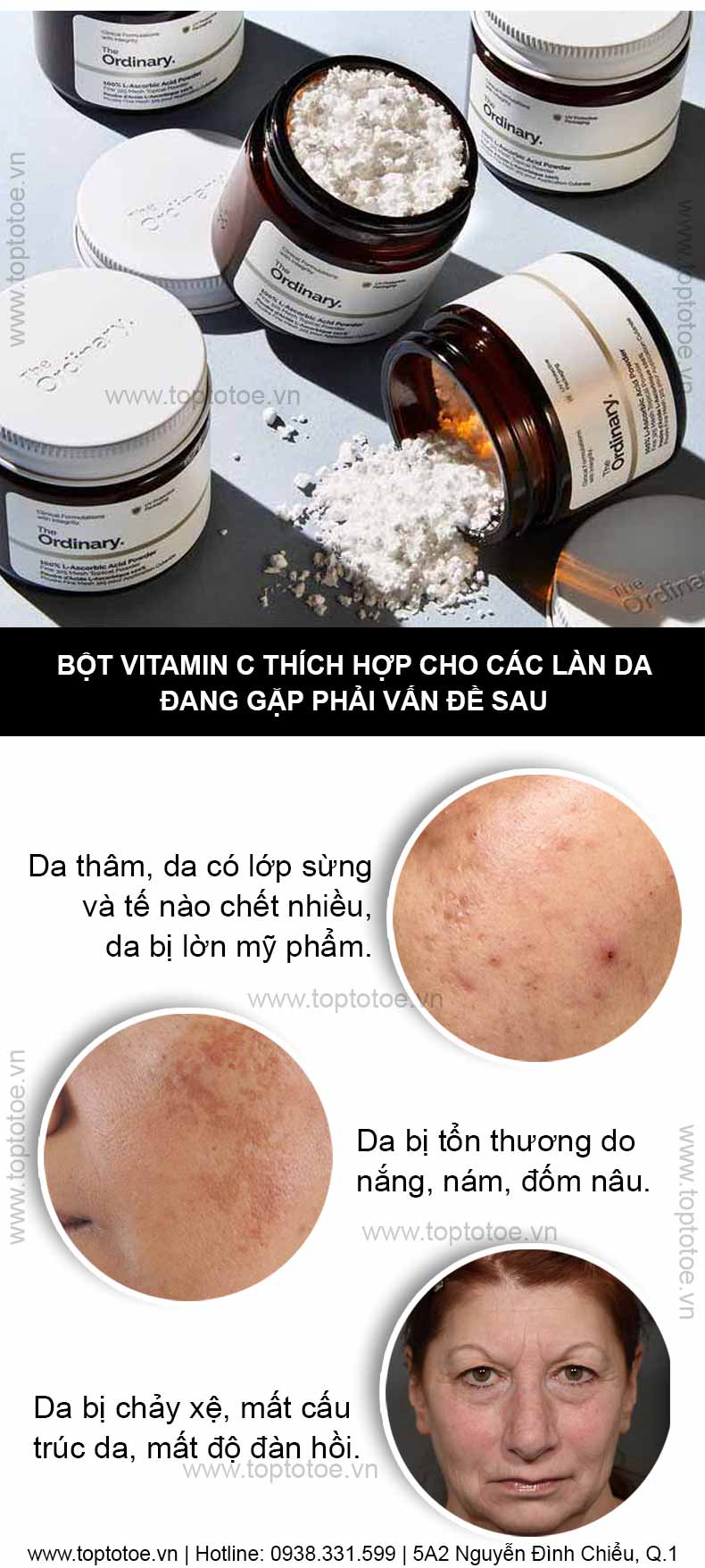 Bột Vitamin C The Ordinary 100% L-Ascorbic Acid Powder - 20g Bản Canada