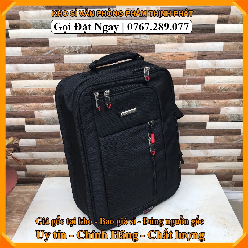 Balo , cặp đa năng học sinh cấp 2,3 màu đen ( 40x16x30cm ) (VPP THỊNH PHÁT)