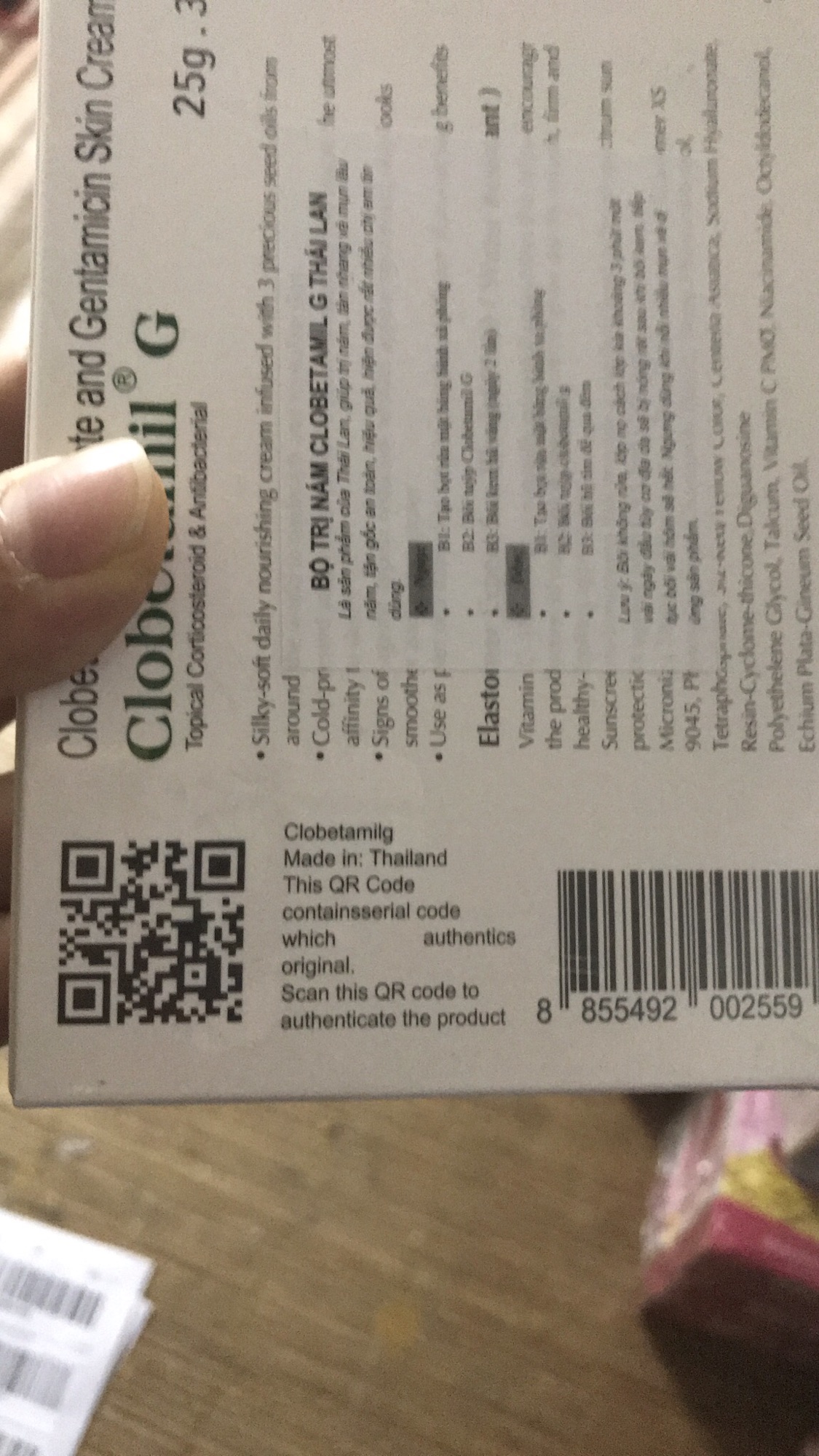 BỘ NÁM CAO CẤP CLOBETAMIL G THÁI LAN ( KEM HỒNG)