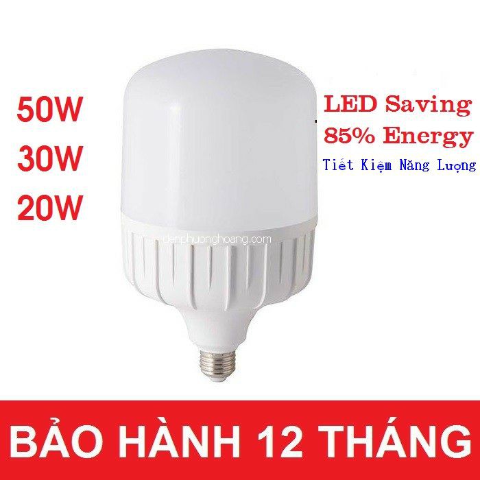 Bộ combo 2 bóng đèn Led trụ 40W Siêu sáng tiết kiệm điện Đuôi đèn E27 kín nước ánh sáng Trắng - Bảo hành 12 tháng, dùng trong nhà, ngoài trời