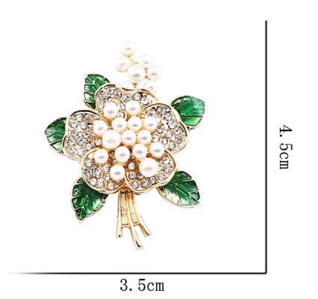 Cài áo chùm hoa hạt  trai(CATQE.AH,5.E5)