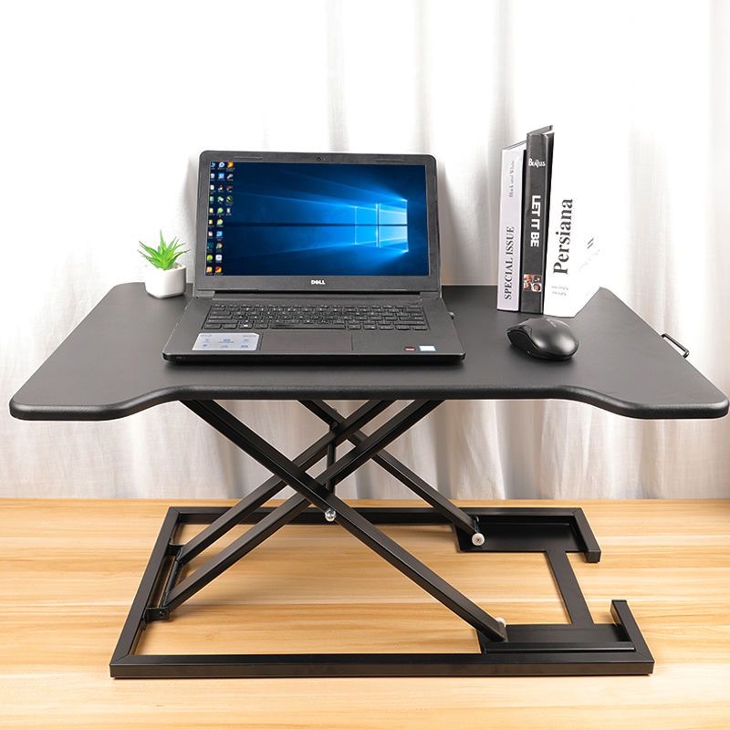 Standing notebook desktop folding computer desk with elevated height adjustable desk and standing workbench on the desk