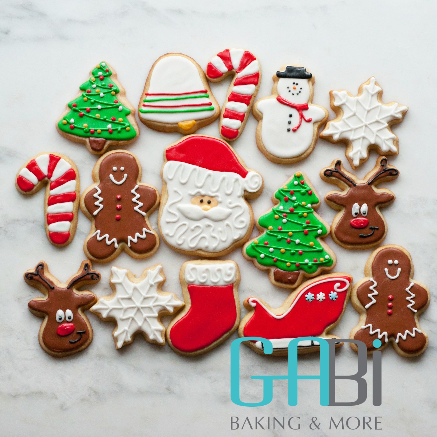 Khuôn nhấn cookie lò xo Noel 4 hình