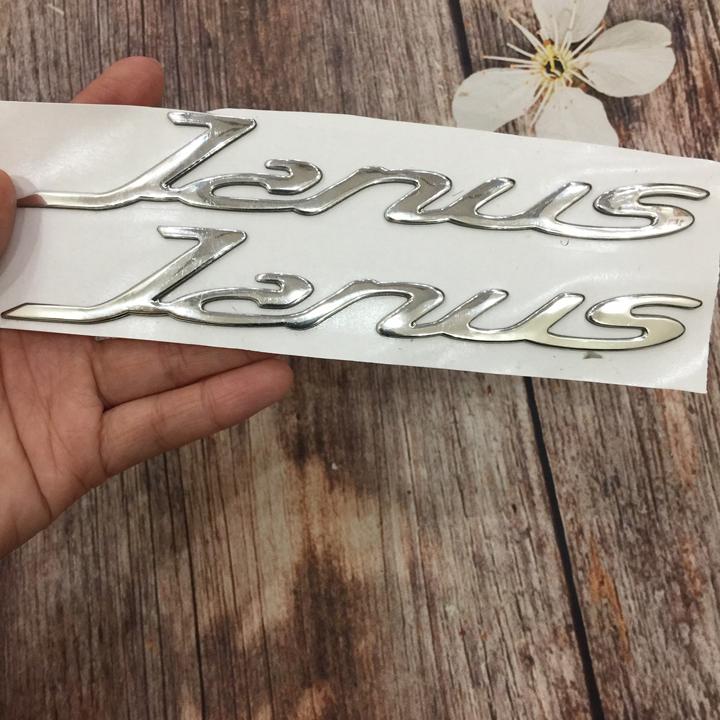 [SIÊU PHẨM ĐÂY CHỨ ĐÂU?] Bộ tem nổi chữ Janus  trang trí lại xe của bạn như mới A248 , phụ tùng xe máy giá rẻ