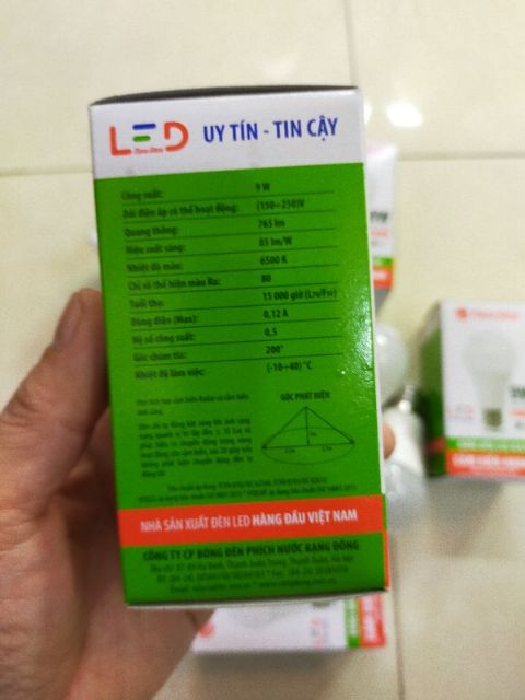 Led bulb cảm biến 9w rạng đông