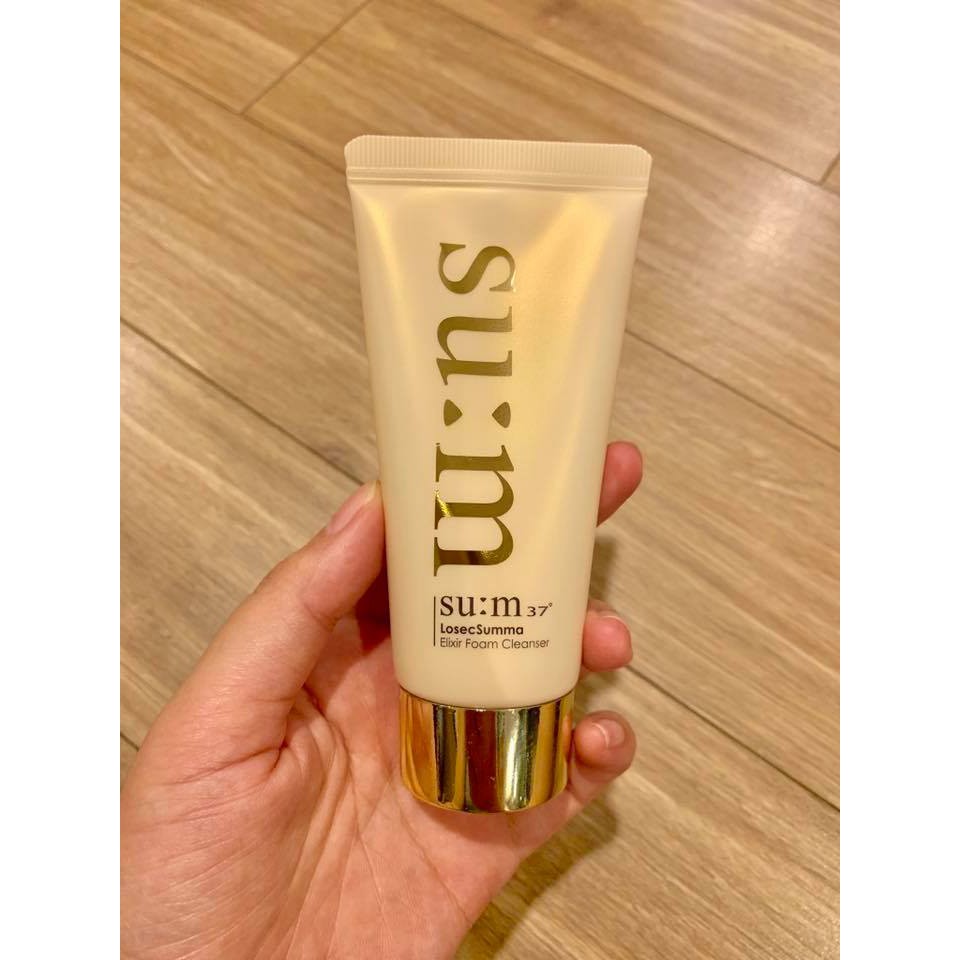 Sữa rửa mặt tái sinh da chiết xuất vàng su:m 37 losec summa elixir foam cleanser 60ml