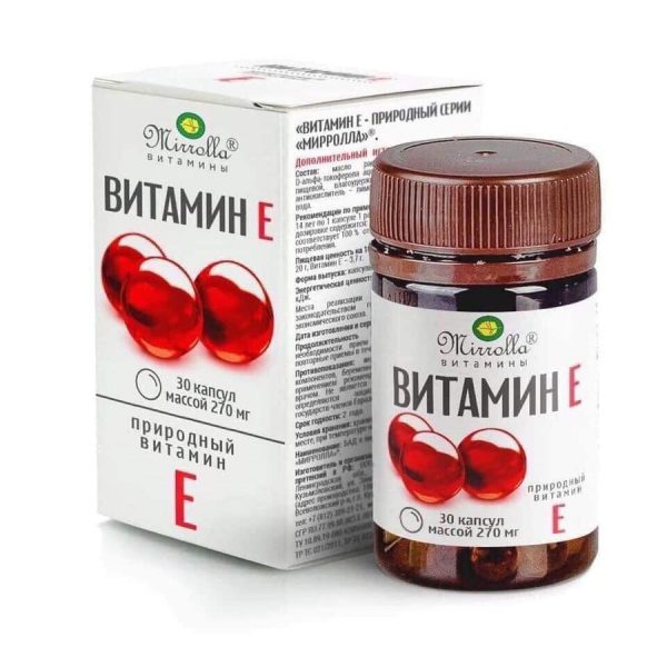Vitamin E Đỏ Nga MIRROLLA Hàm Lượng 270mg