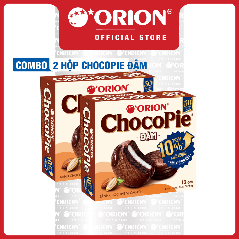 Combo 2 Hộp Bánh Chocopie ĐẬM (396g/hộp)