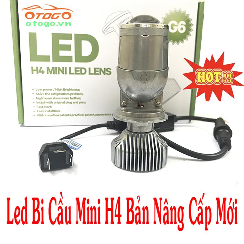 Đèn Pha Led Gương Cầu Mini G6 Nâng Cấp Mới Cho Ô Tô Xe Máy Chân H4