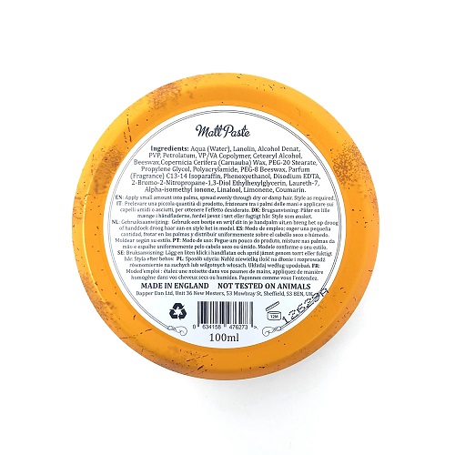 SÁP VUỐT TÓC DAPPER DAN MATT PASTE 100ML