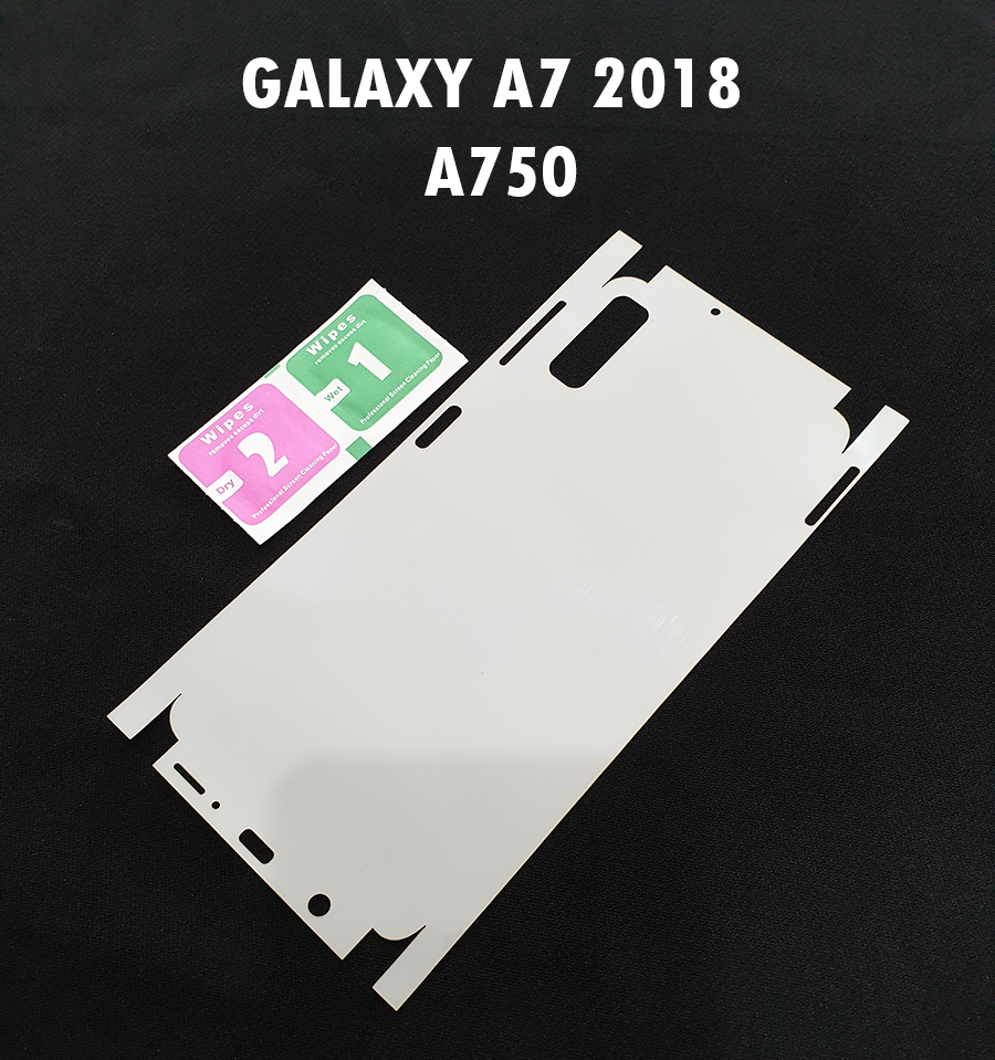 Miếng film dán PPF loại xịn phủ full 99% lưng viền Galaxy A750 A7 2018