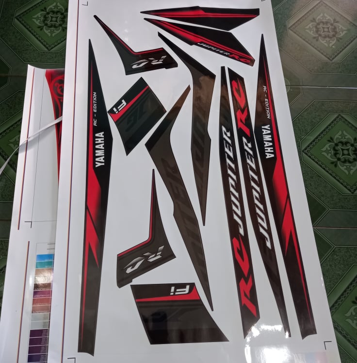 Tem rời jupiter Fi RC xe đen. ko bay màu