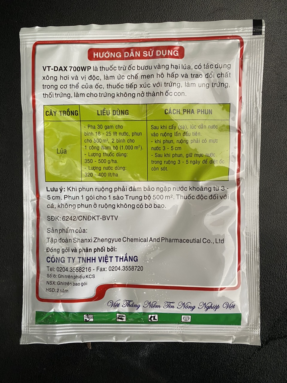 Thuốc đặc trị ốc VT-DAX Gói 30gram